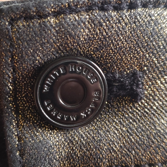 Black & white Skinny jean, Color Gold Foil, 16L - Picture 9 of 11